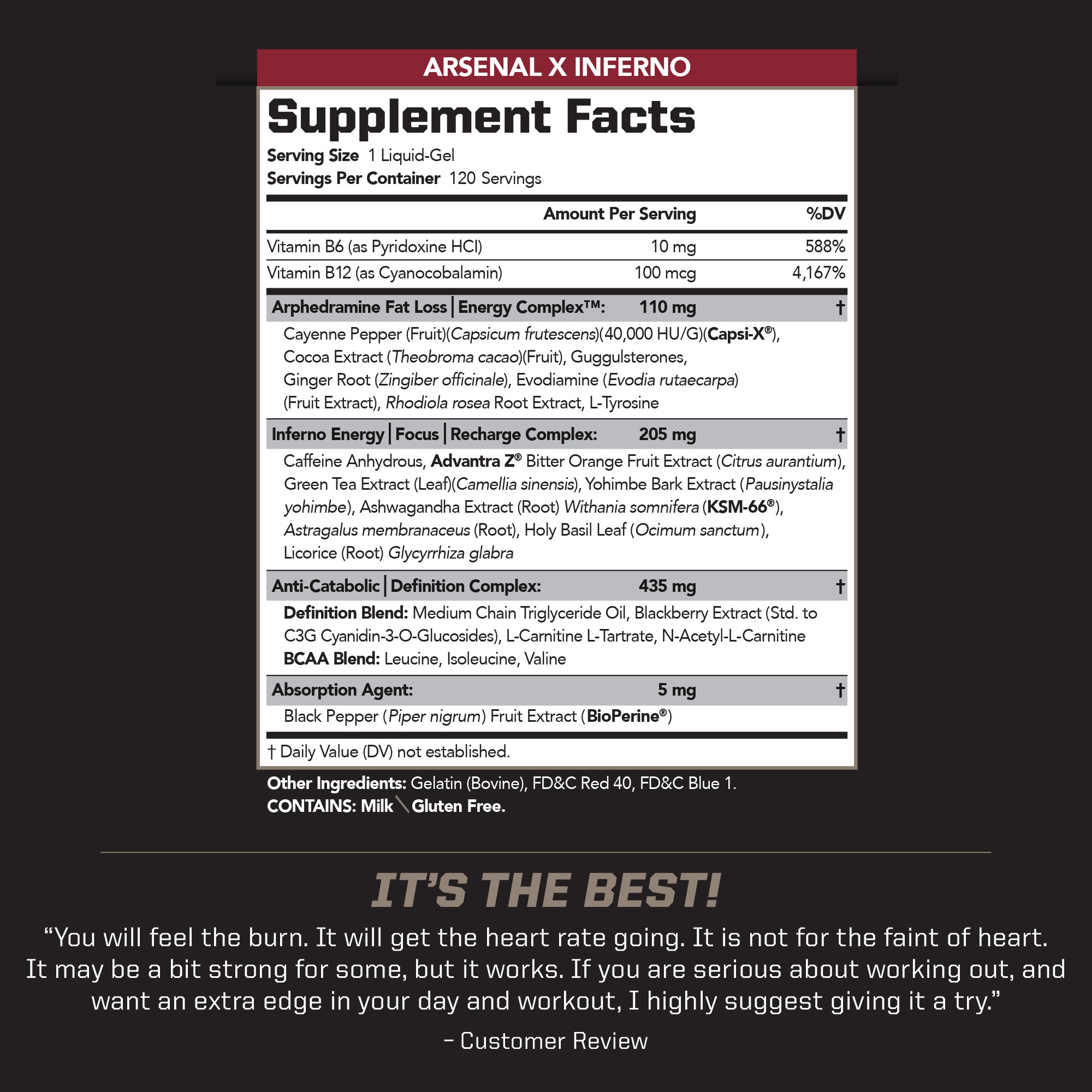 Arsenal X® INFERNO Superior Fast-Acting Thermogenic Liquid Gels