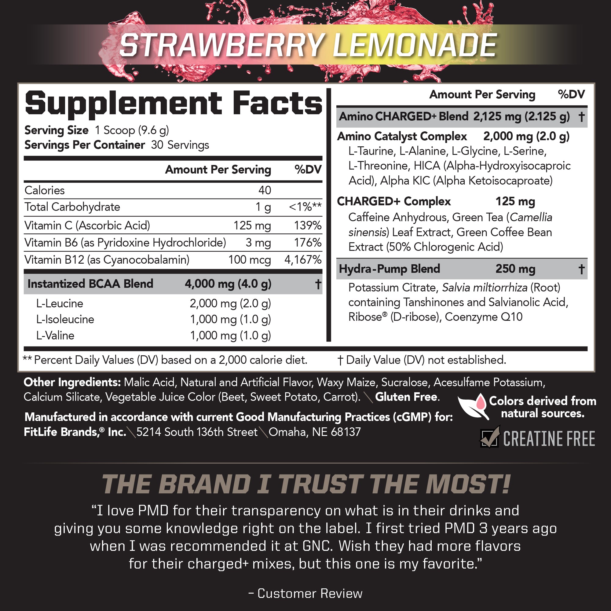 BCAA Charged Delicious Amino Acid Drink Mix