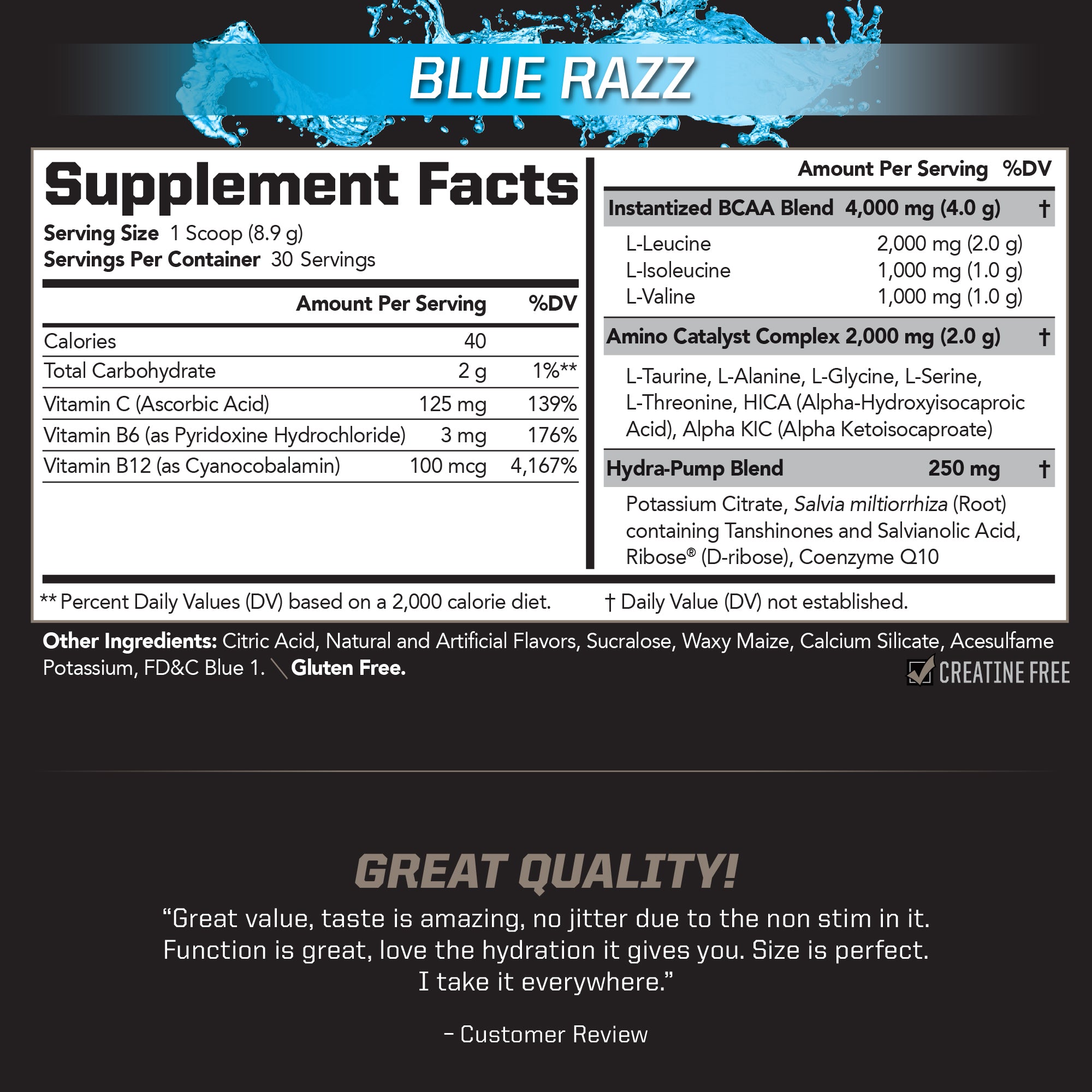 BCAA Stim-Free Delicious Amino Acid Drink