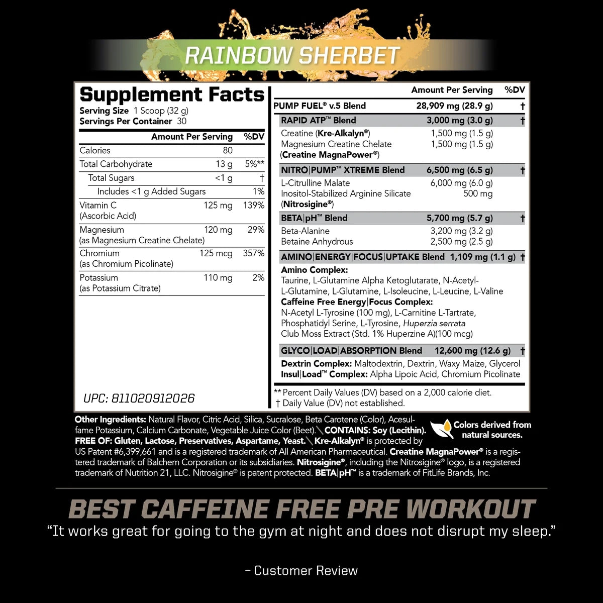 Pump Fuel® ULTRA Caffeine Free