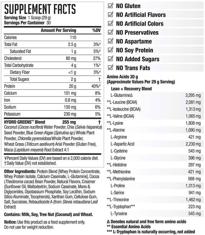 Amplify® Smoothie Protein with Added Greens