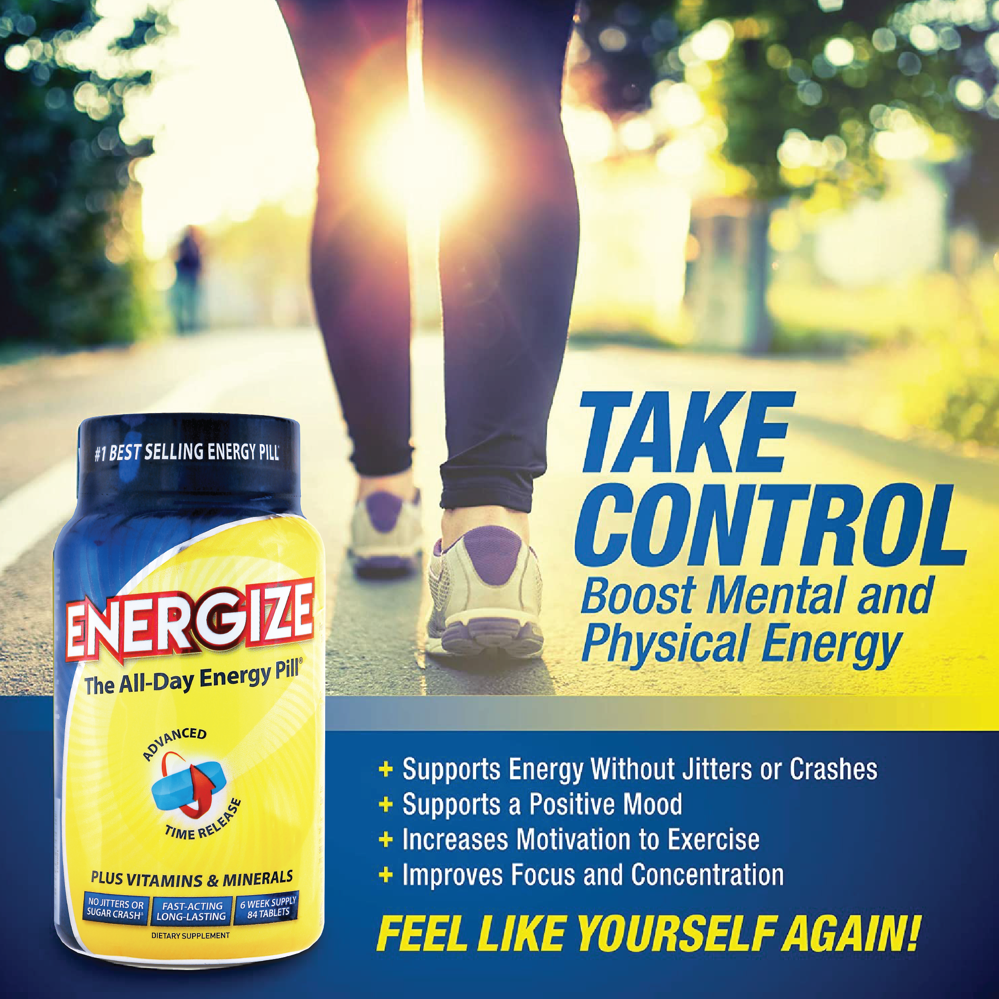 ENERGIZE™ Energy Pills - All Day Energy (84 Count)