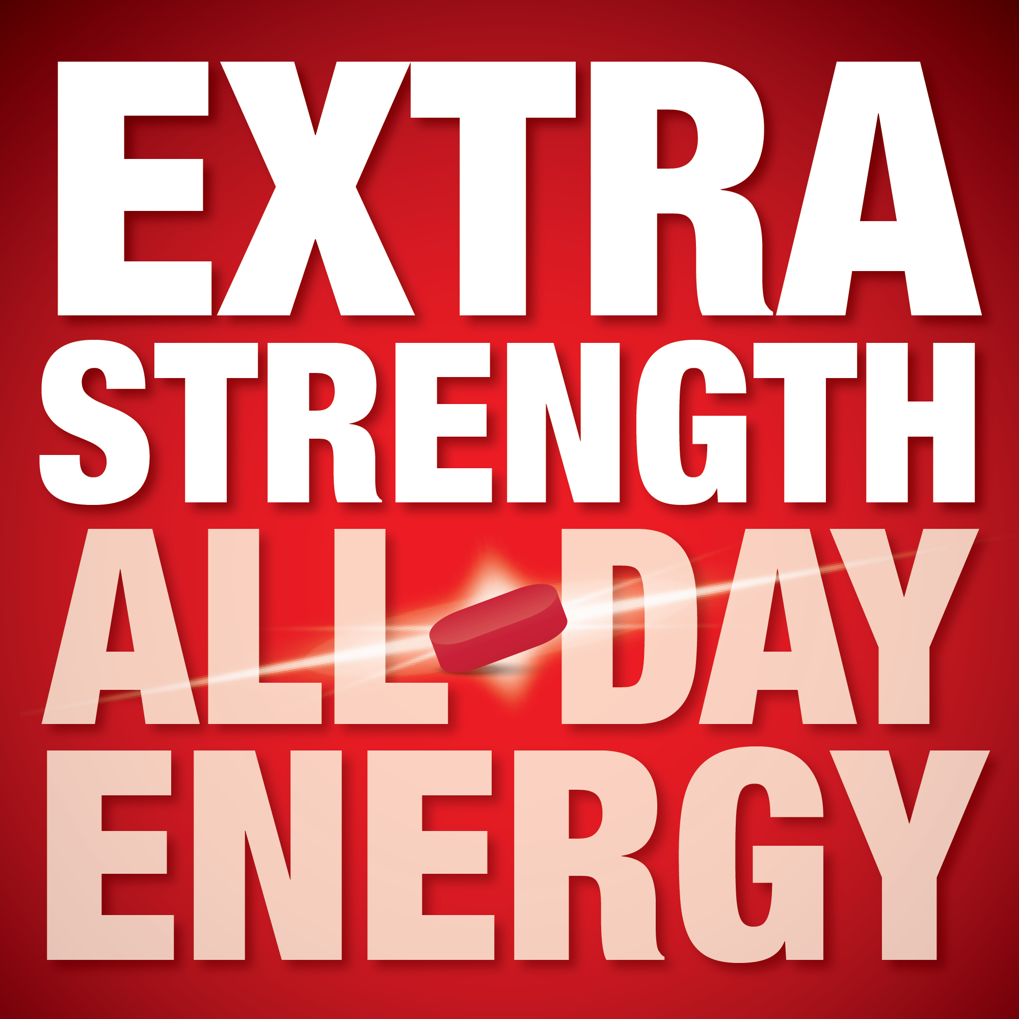 ENERGIZE™ Extra Strength Energy Pills - All Day Energy (60 Count)