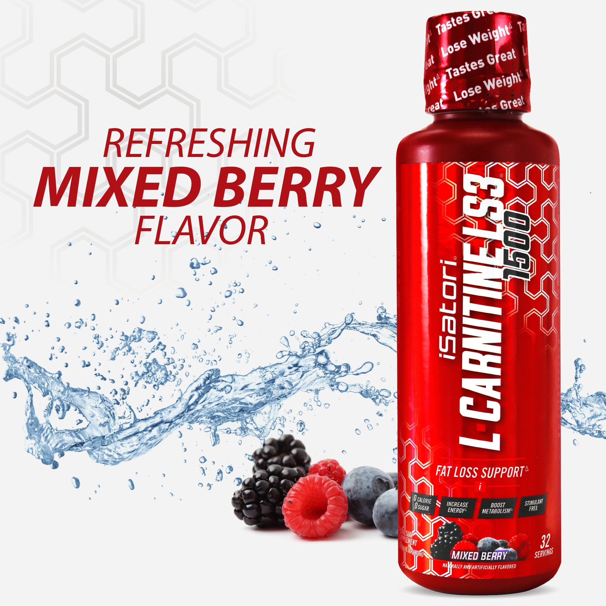 L Carnitine LS3™ 1500 Concentrated Liquid Fat Burner And Metabolism Activator