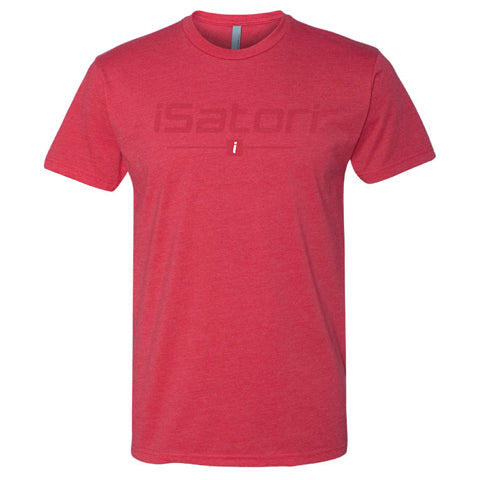 Red iSatori Logo Workout T-Shirt - Join the Iron Warrior Community
