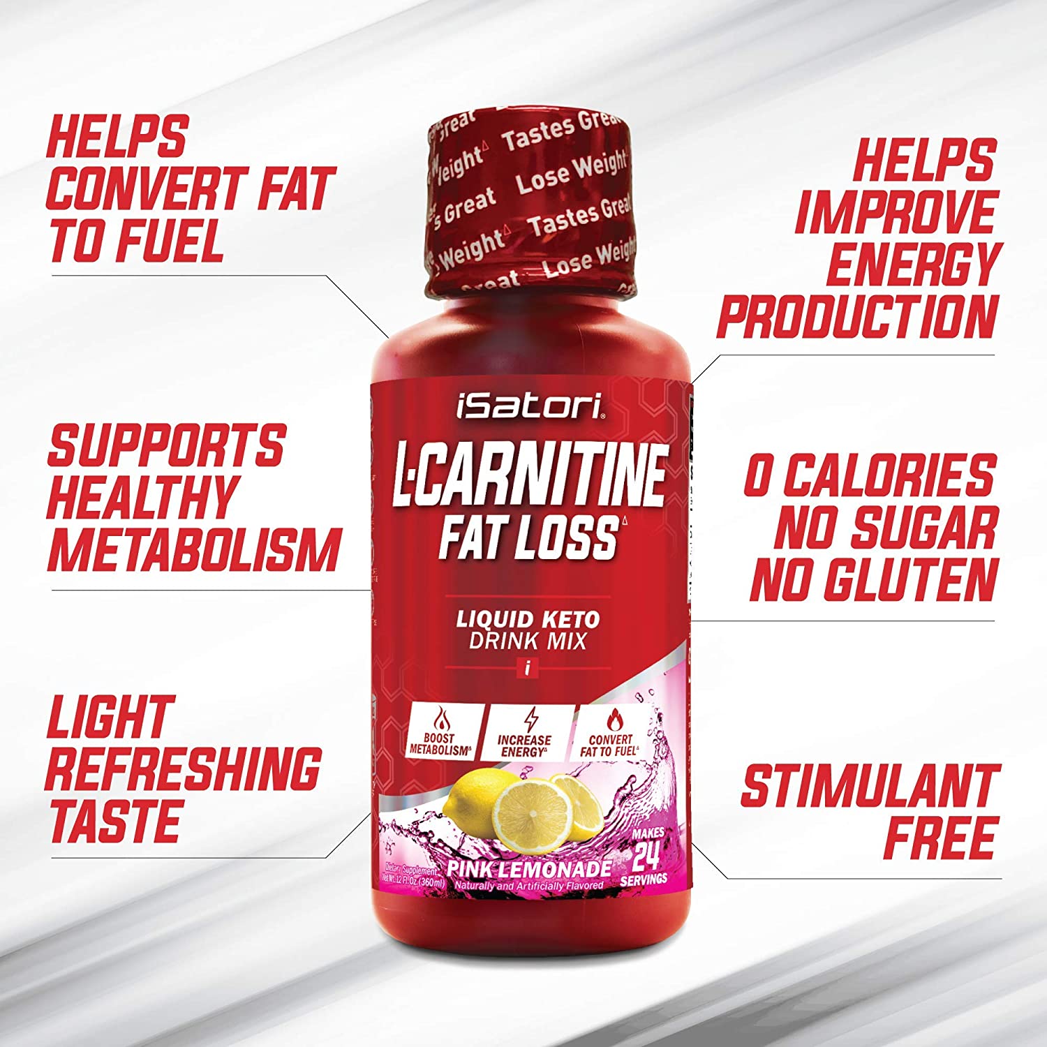 L-CARNITINE Fat Loss Liquid Fat Burner and Metabolism Activator (1500mg)