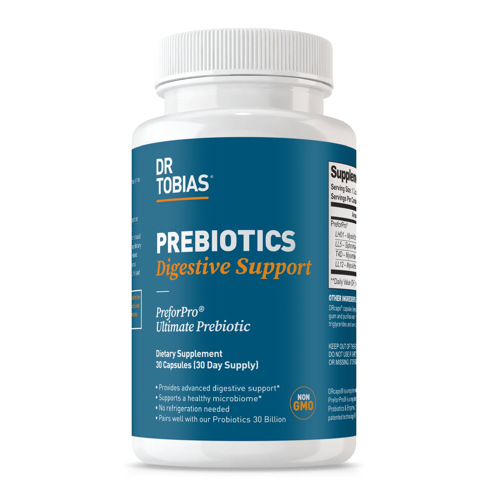 Dr Tobias prebiotics digestive support supplement