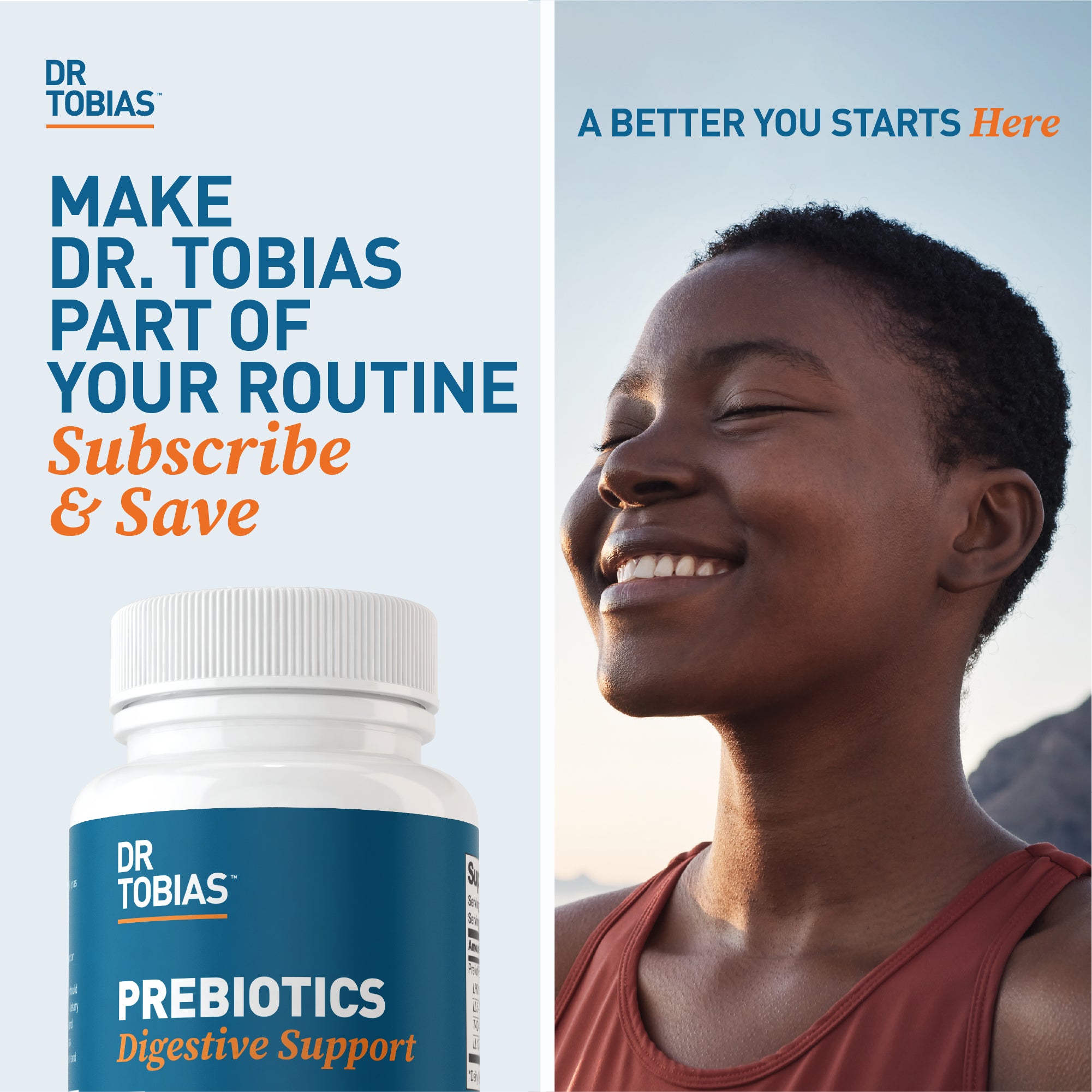 Dr. Tobias Prebiotics, Supports Digestion & Gut Health, Feed Good Probiotic Bacteria, Boost Gut Immune Function