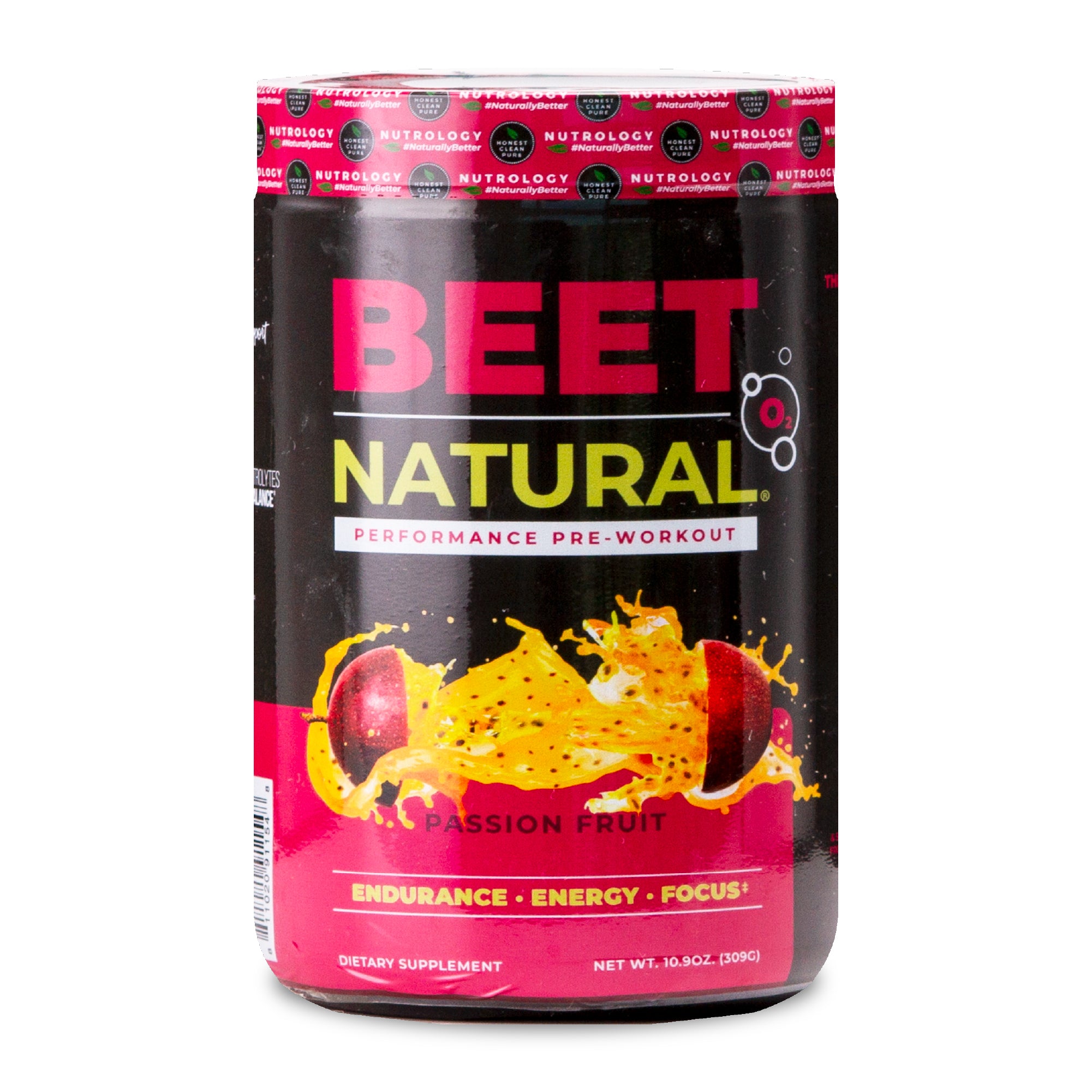 BEET NATURAL® O₂ Pre Workout - Passion Fruit Flavor