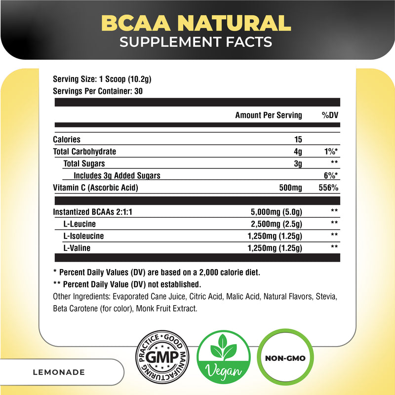 BCAA Natural - Plant Sourced Amino Drink