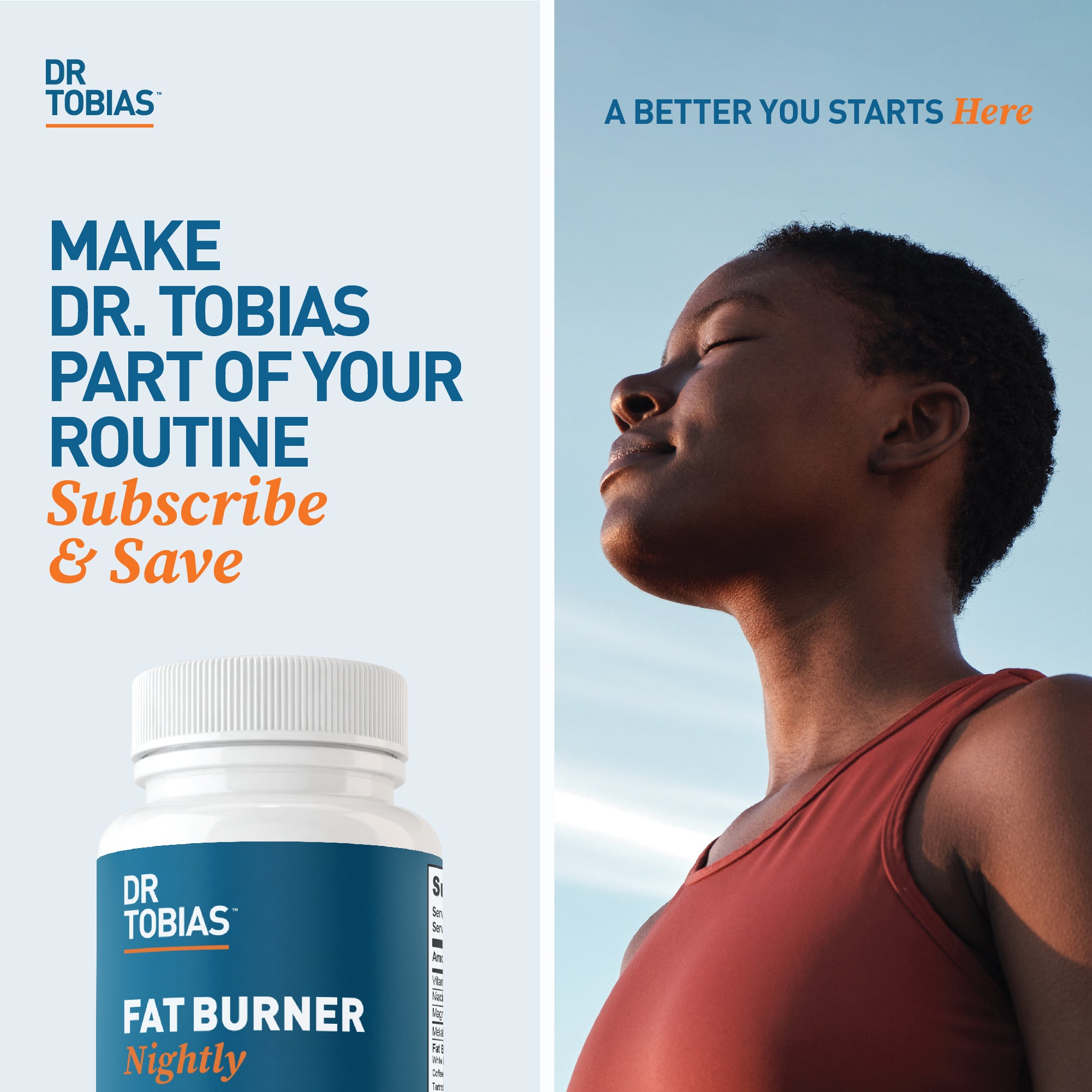 Dr. Tobias Fat Burner Nightly, Night Time Metabolic Support with White Kidney Bean Extract, Ashwagandha Root, Green Coffee Bean Extract & Melatonin