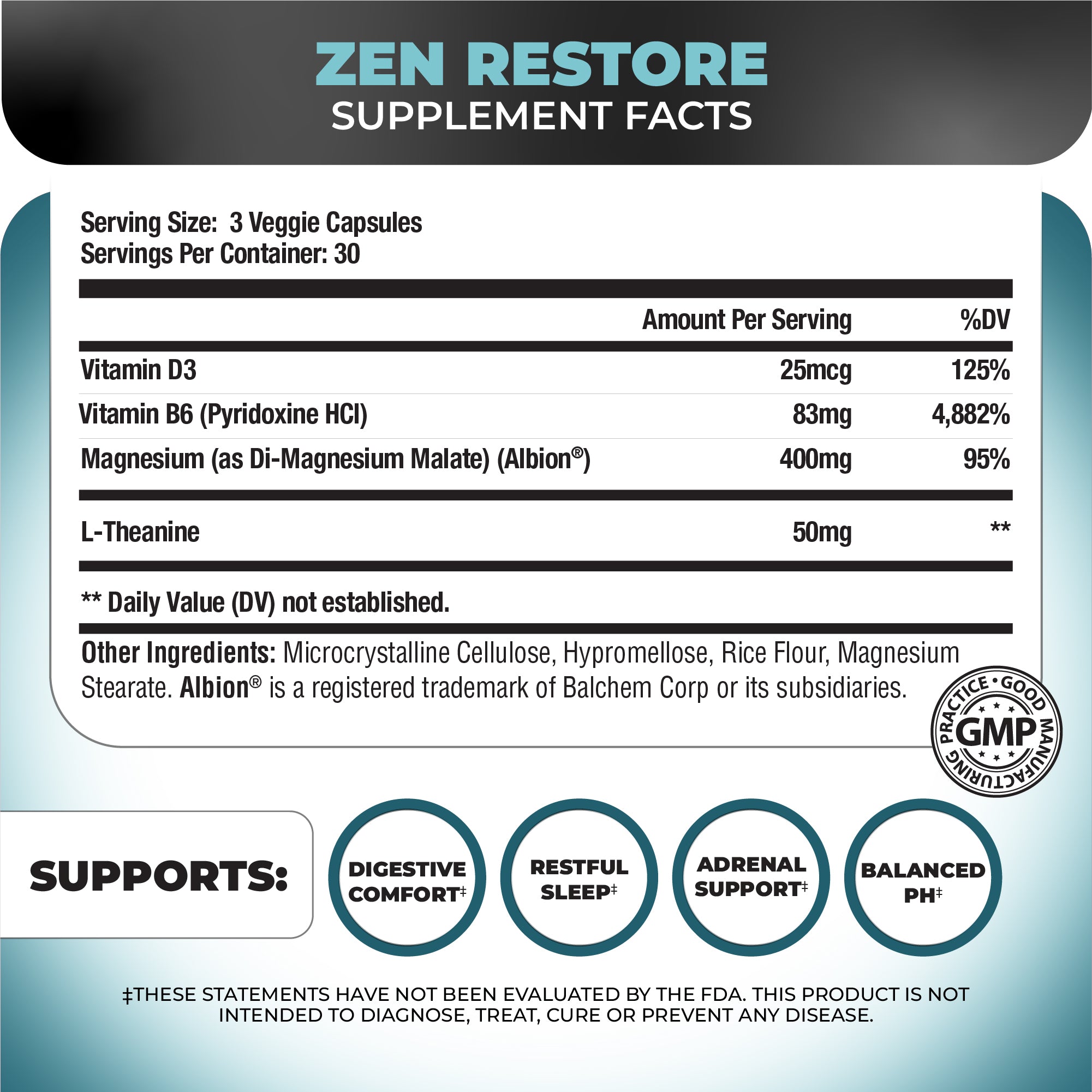 Nutrology | Zen Restore - Relaxation & Sleep Support