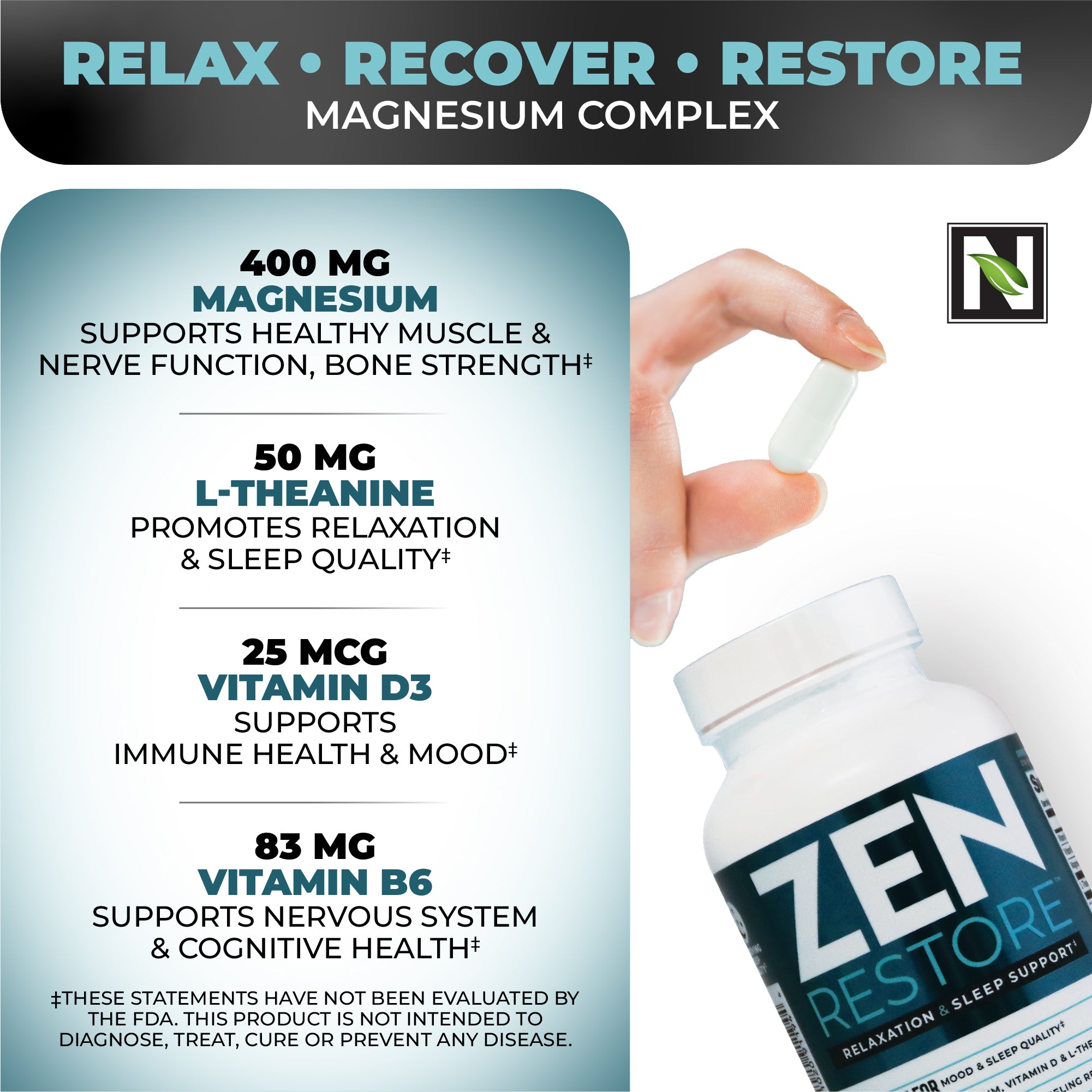 Nutrology | Zen Restore - Relaxation & Sleep Support