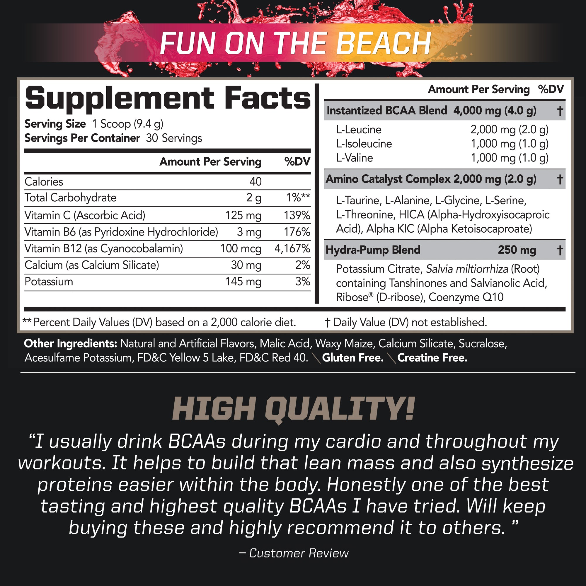 BCAA Stim-Free Delicious Amino Acid Drink