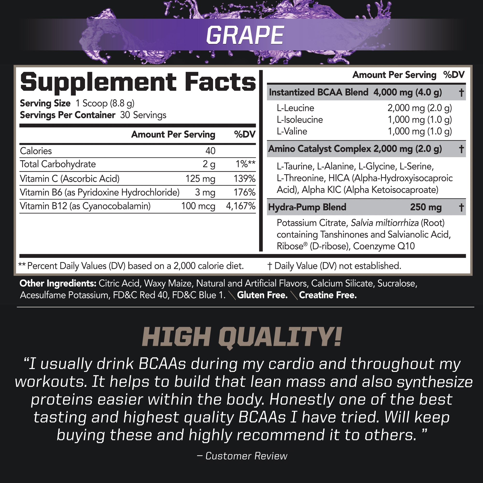 BCAA Stim-Free Delicious Amino Acid Drink