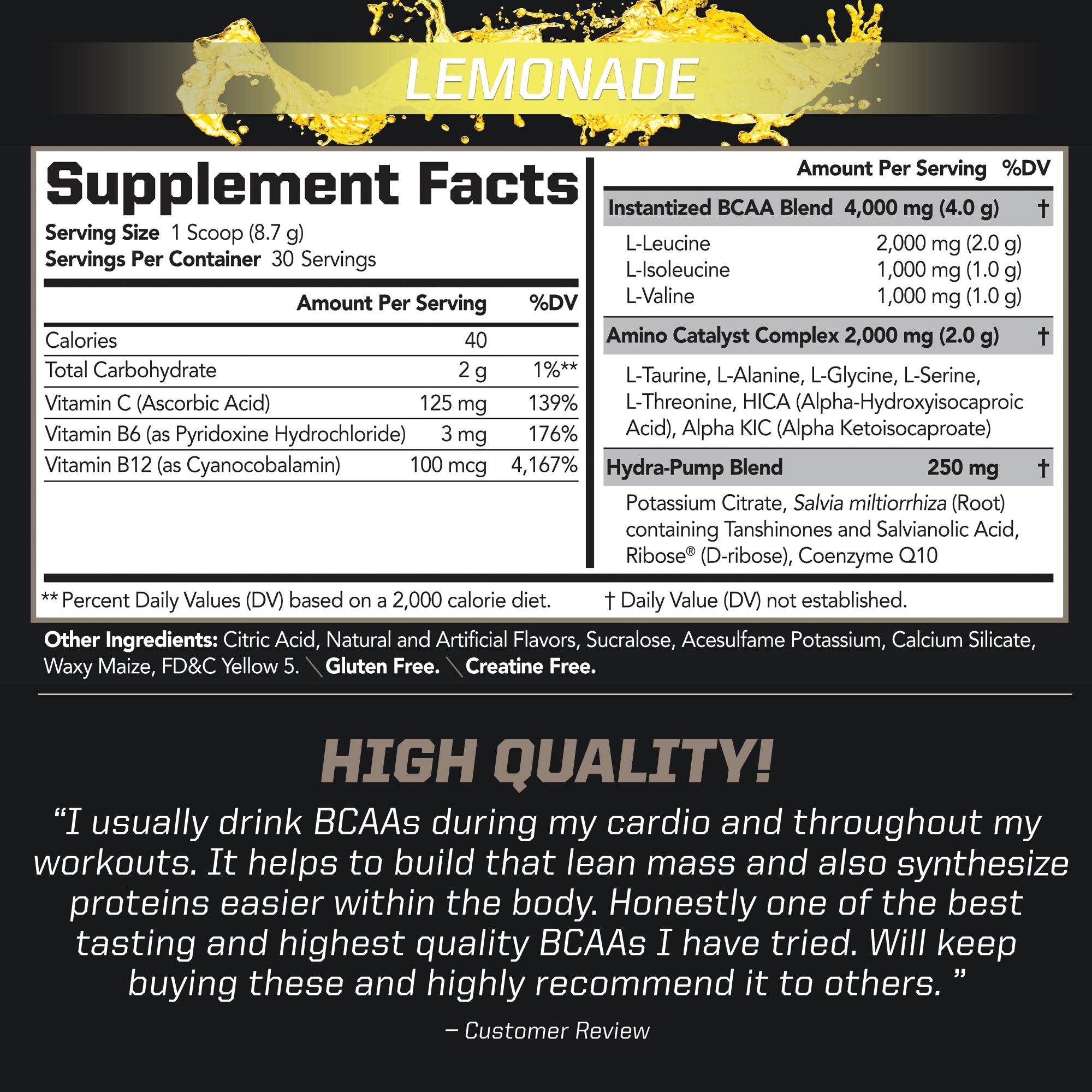 BCAA Stim-Free Delicious Amino Acid Drink