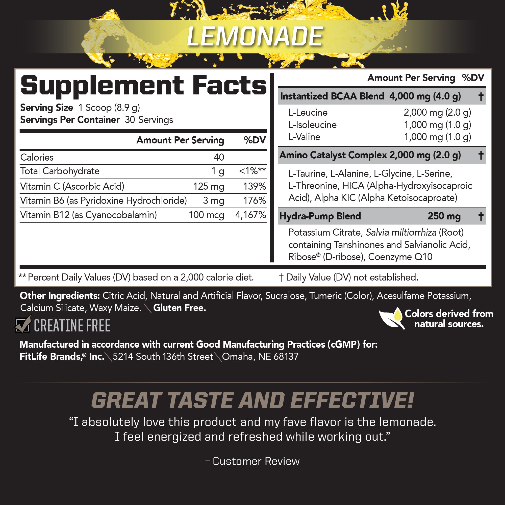 BCAA Stim-Free Delicious Amino Acid Drink