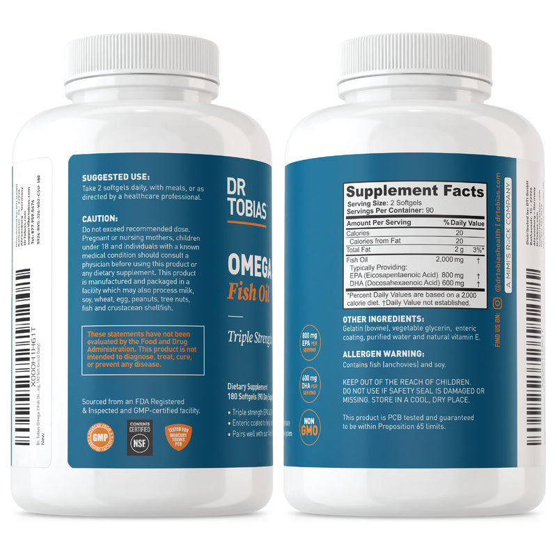 FitLife Brands  Triple Strength Omega 3 Fish Oil