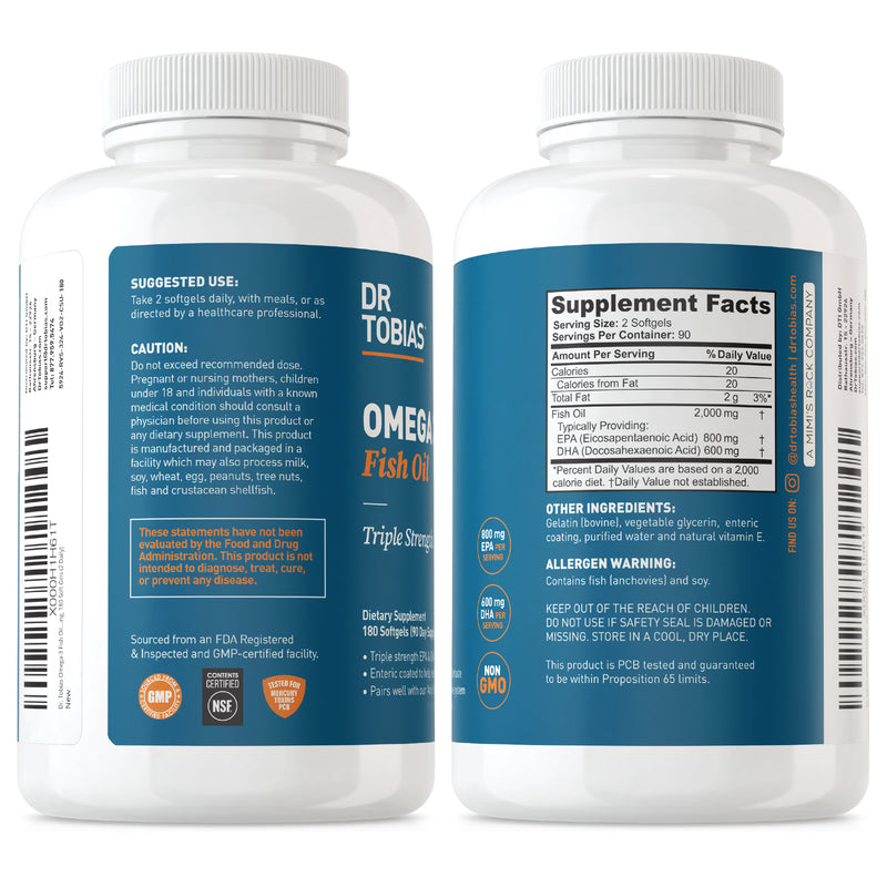 Triple Strength Omega 3 Fish Oil