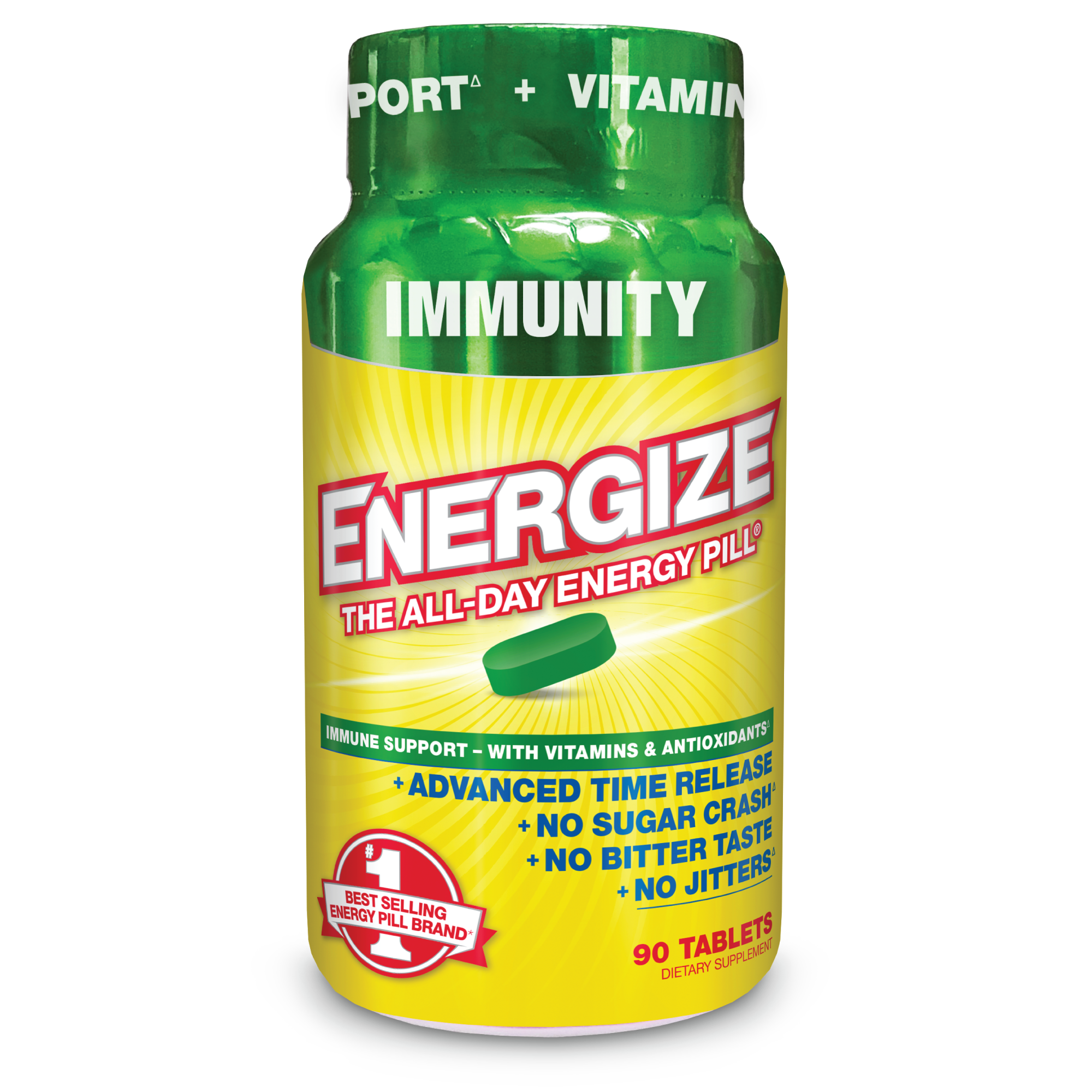 ENERGIZE™ Immunity - Immune Boost Energy Pills - All Day Energy (90 Count)