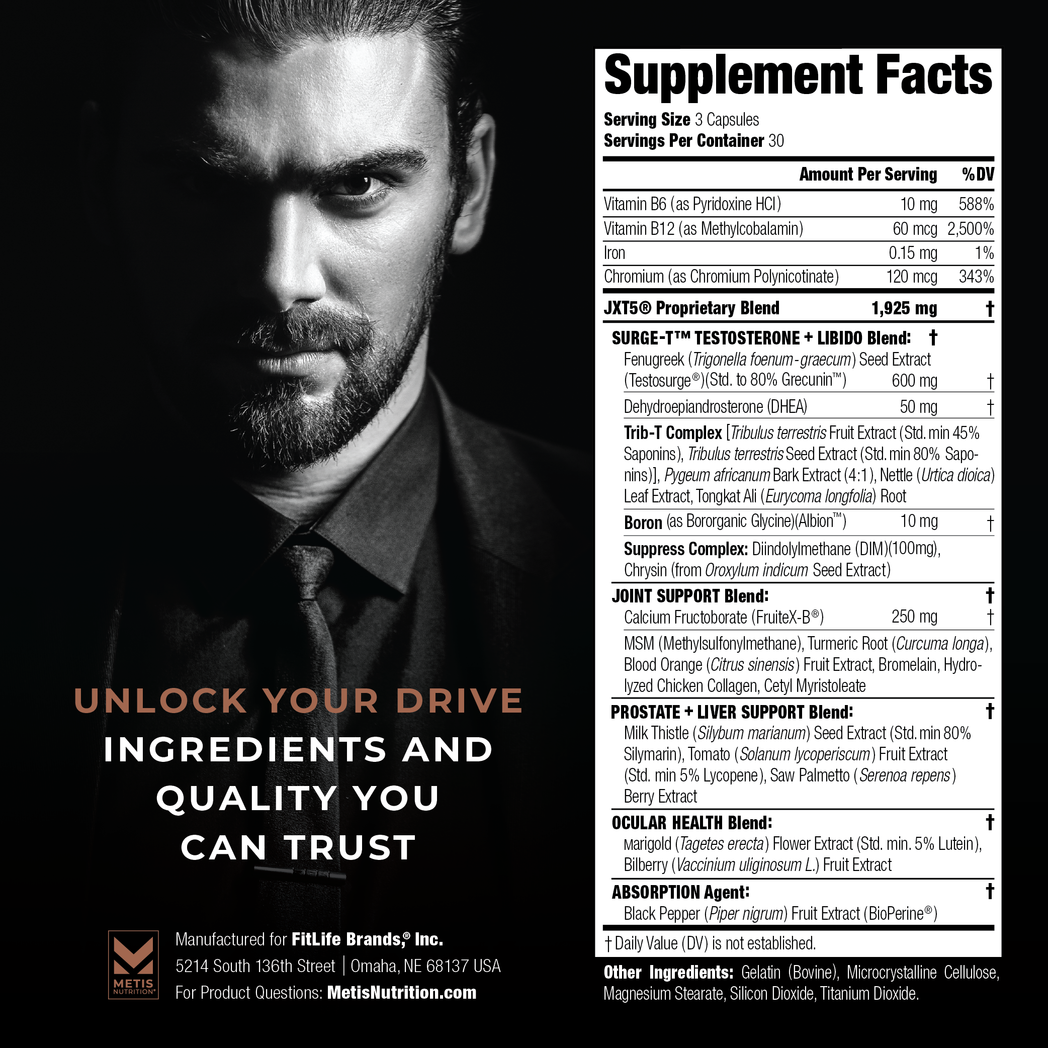 JXT5® 5-in-1 Men's Health Supplement