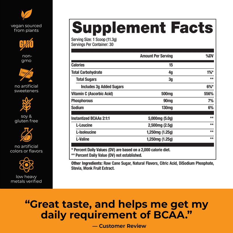 BCAA Natural - Plant Sourced Amino Drink