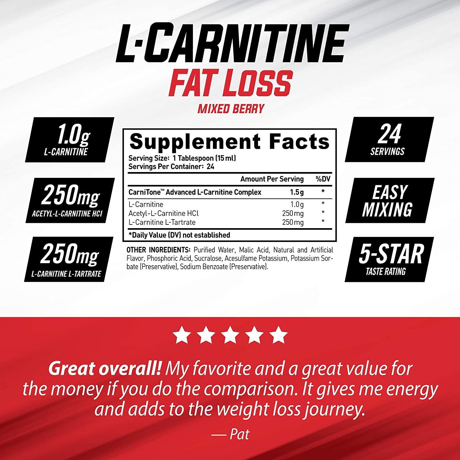 L-CARNITINE Fat Loss Liquid Fat Burner and Metabolism Activator (1500mg)